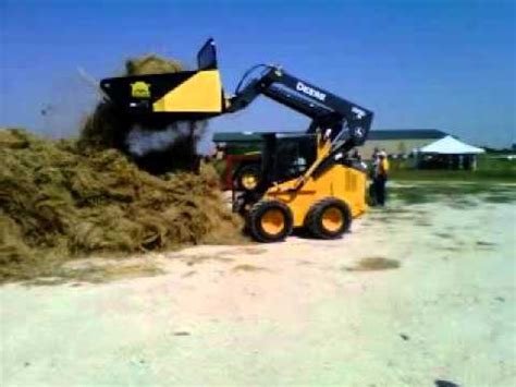 skid steer bale shredder|bale shredder for skid steer.